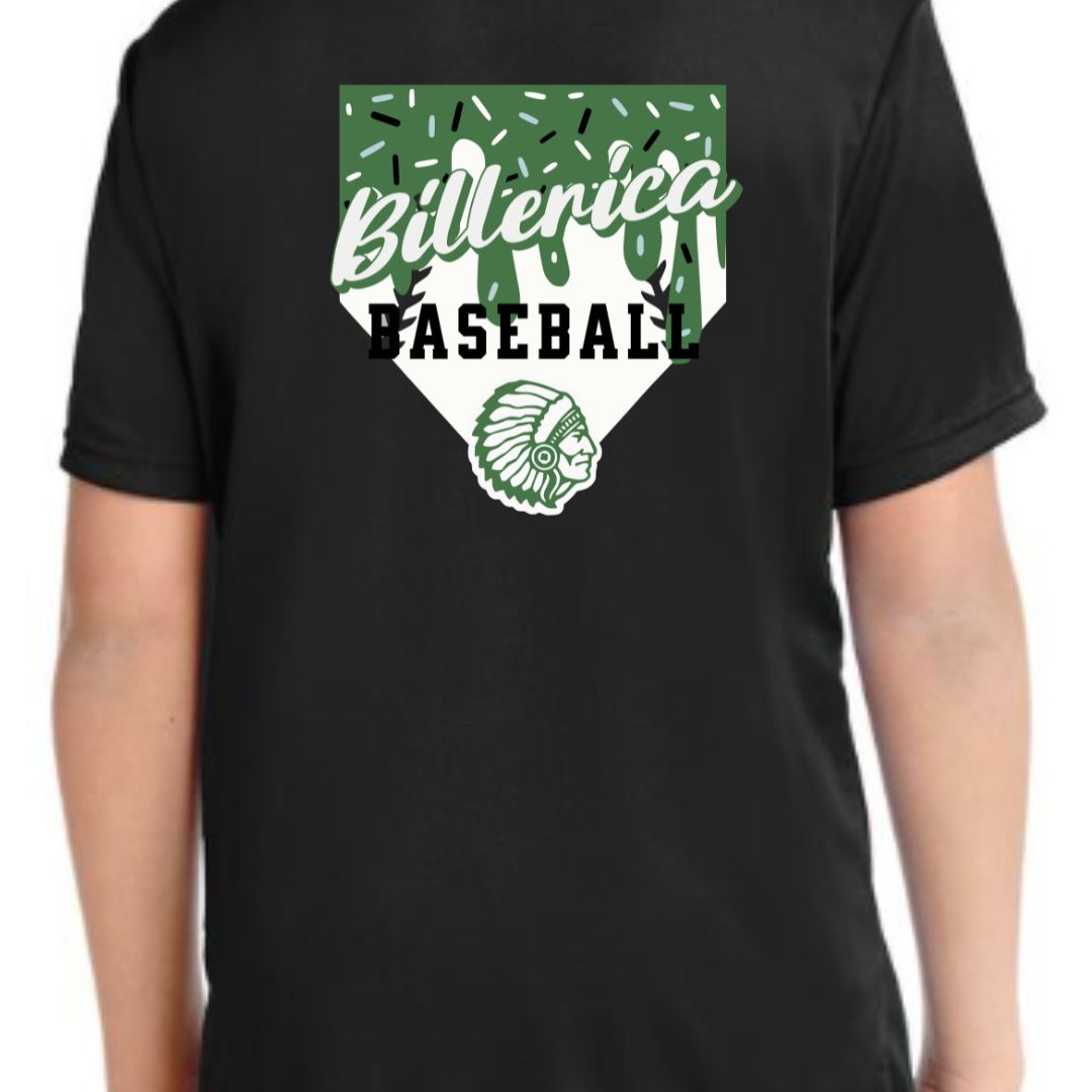 Billerica Baseball Drip Performance Tee