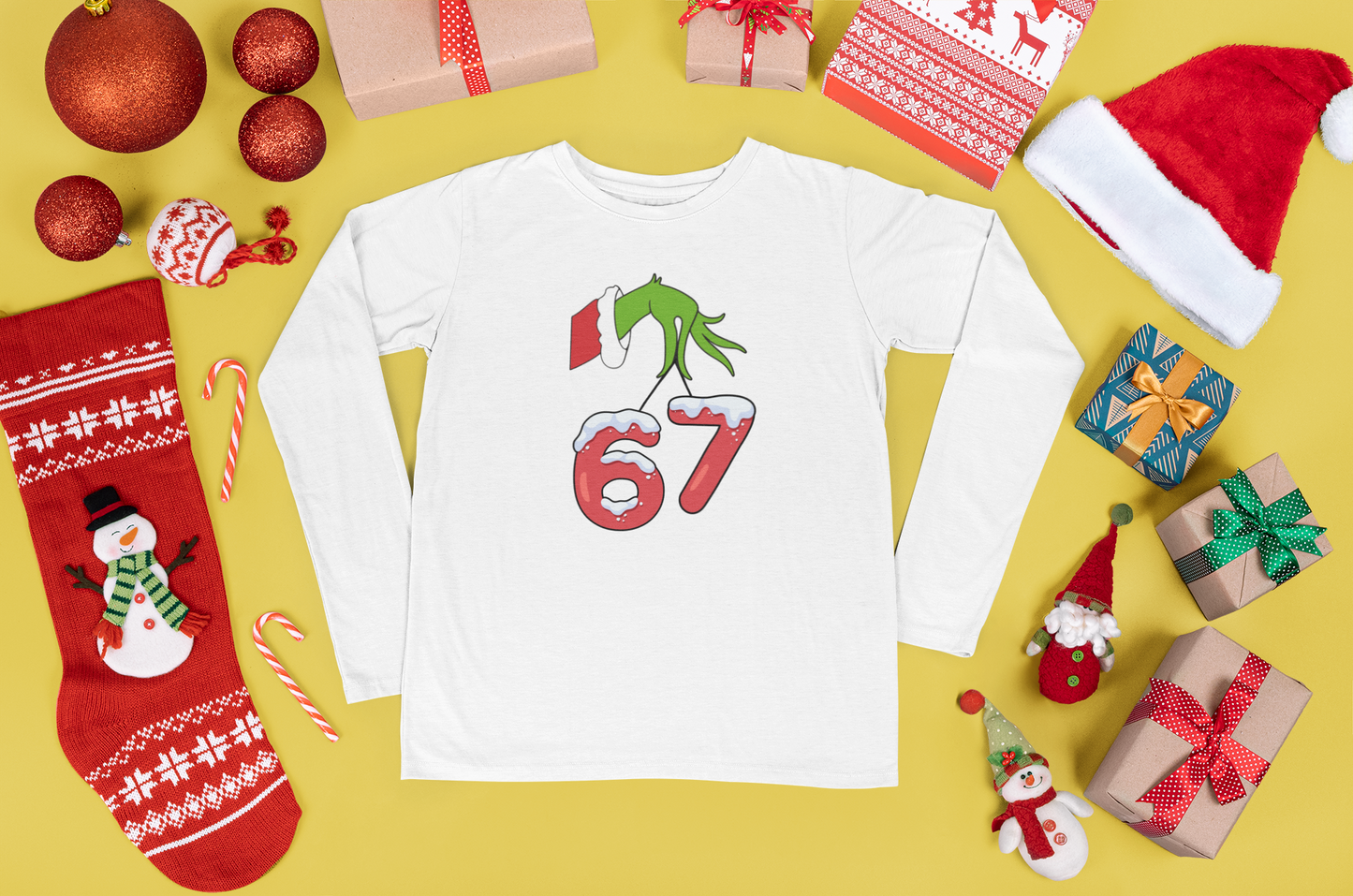 67 Long Sleeve Grinch Tee