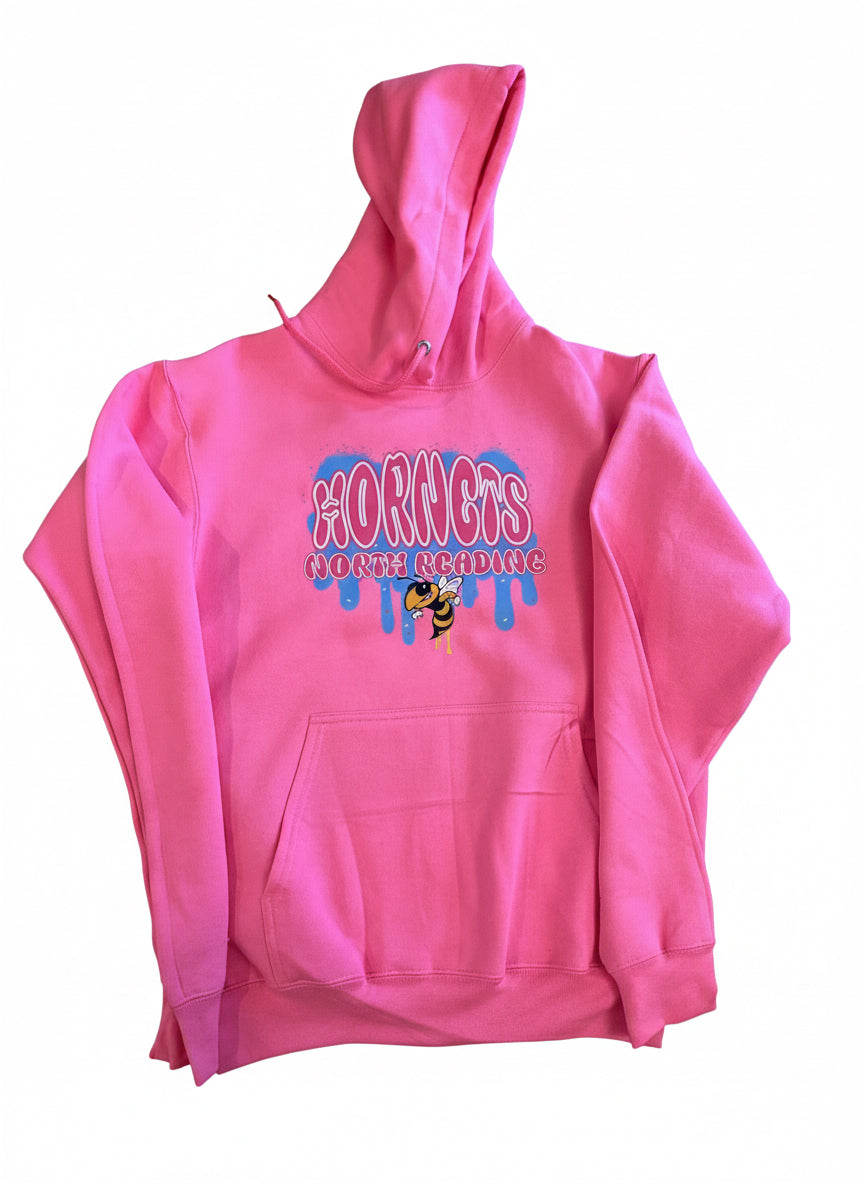 Hornets Bubble Drip Hoodie Hot Pink