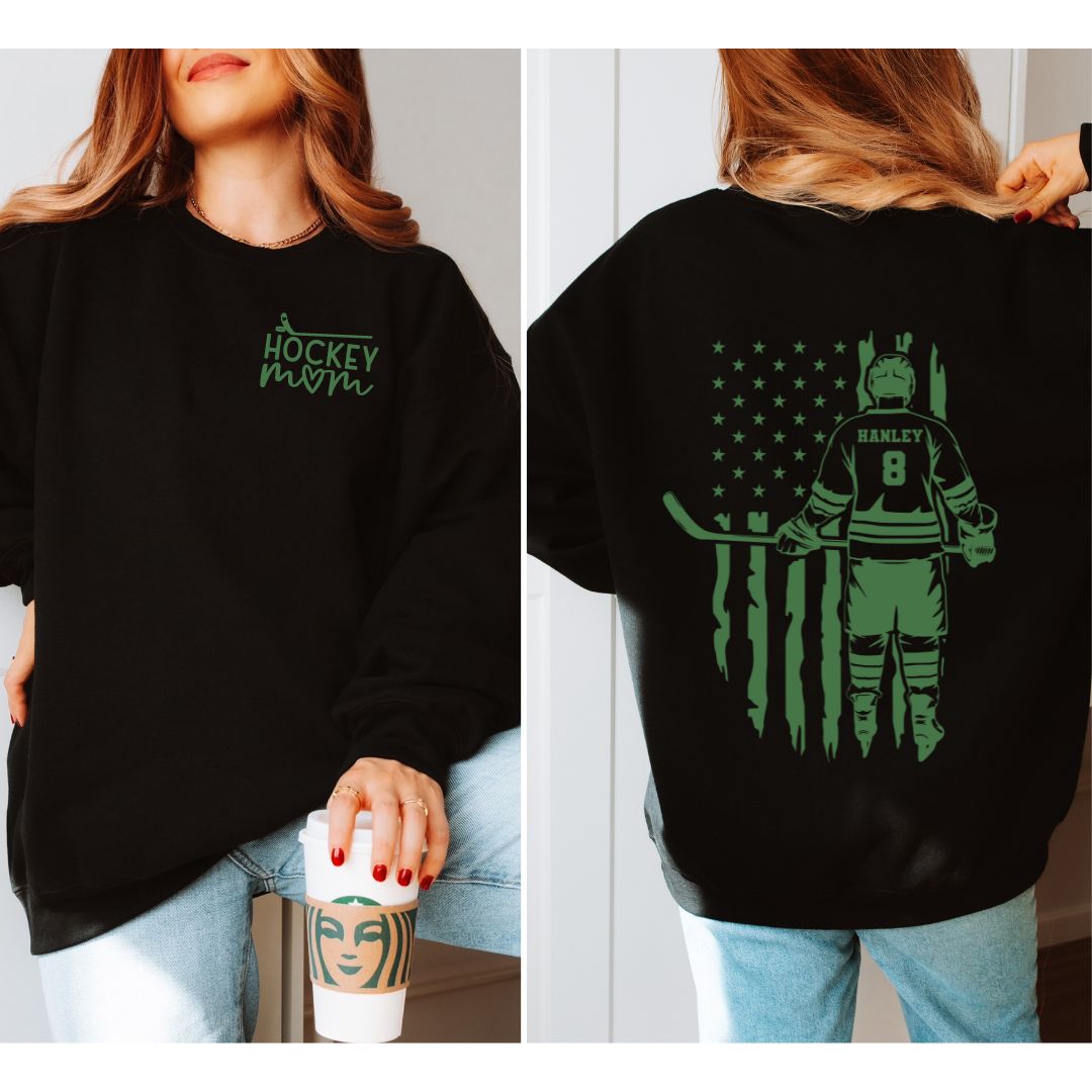 Hockey Mom Crewneck Sweatshirt