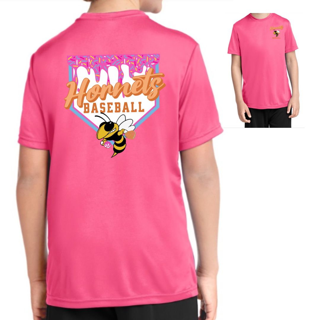 Hornets Baseball Drip Performance Tee