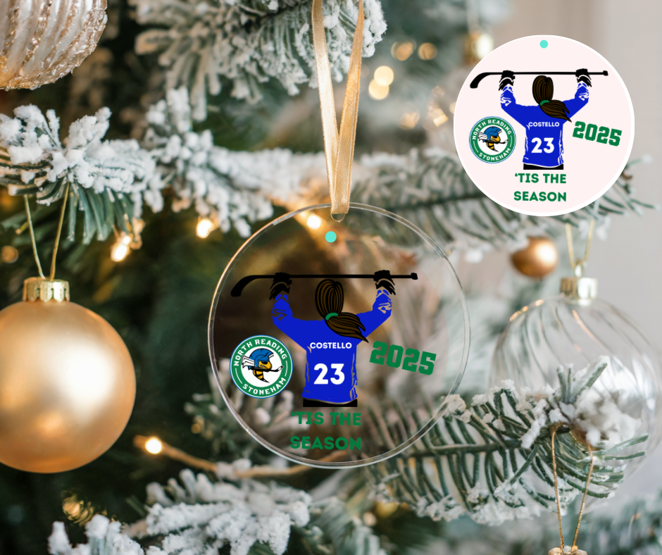 Custom Girl’s Hockey Ornament