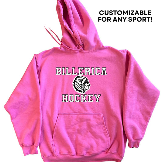 Billerica HOT Pink Hoodie