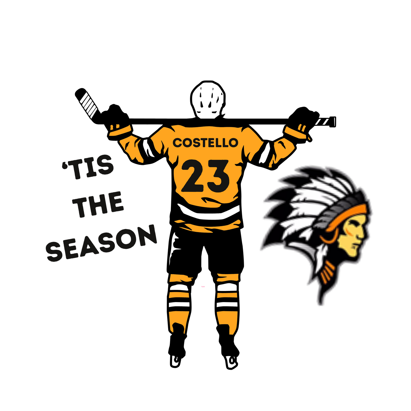 Custom Hockey Ornament