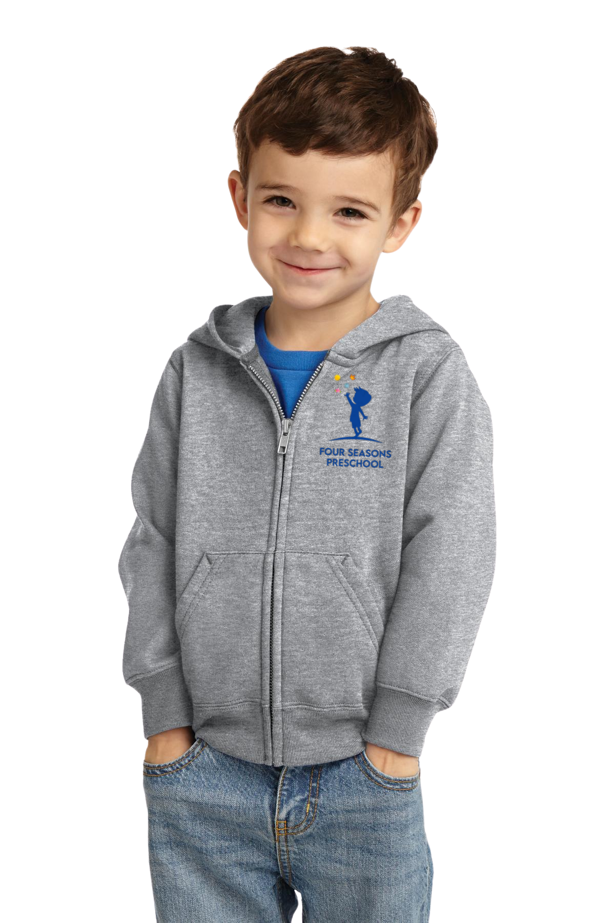 Zip Up Hooded Sweatshirt