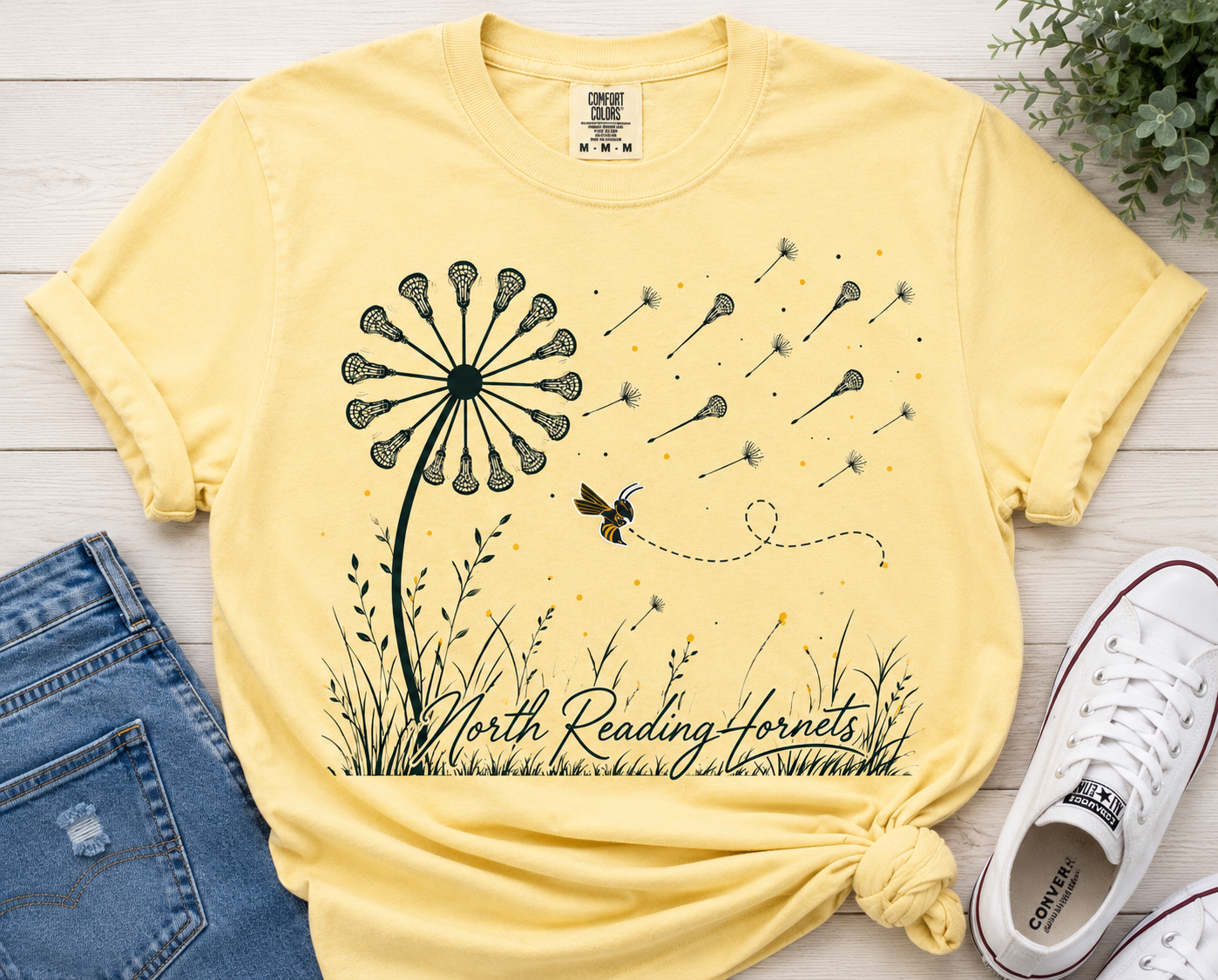 North Reading Lacrosse Dandelion Tee