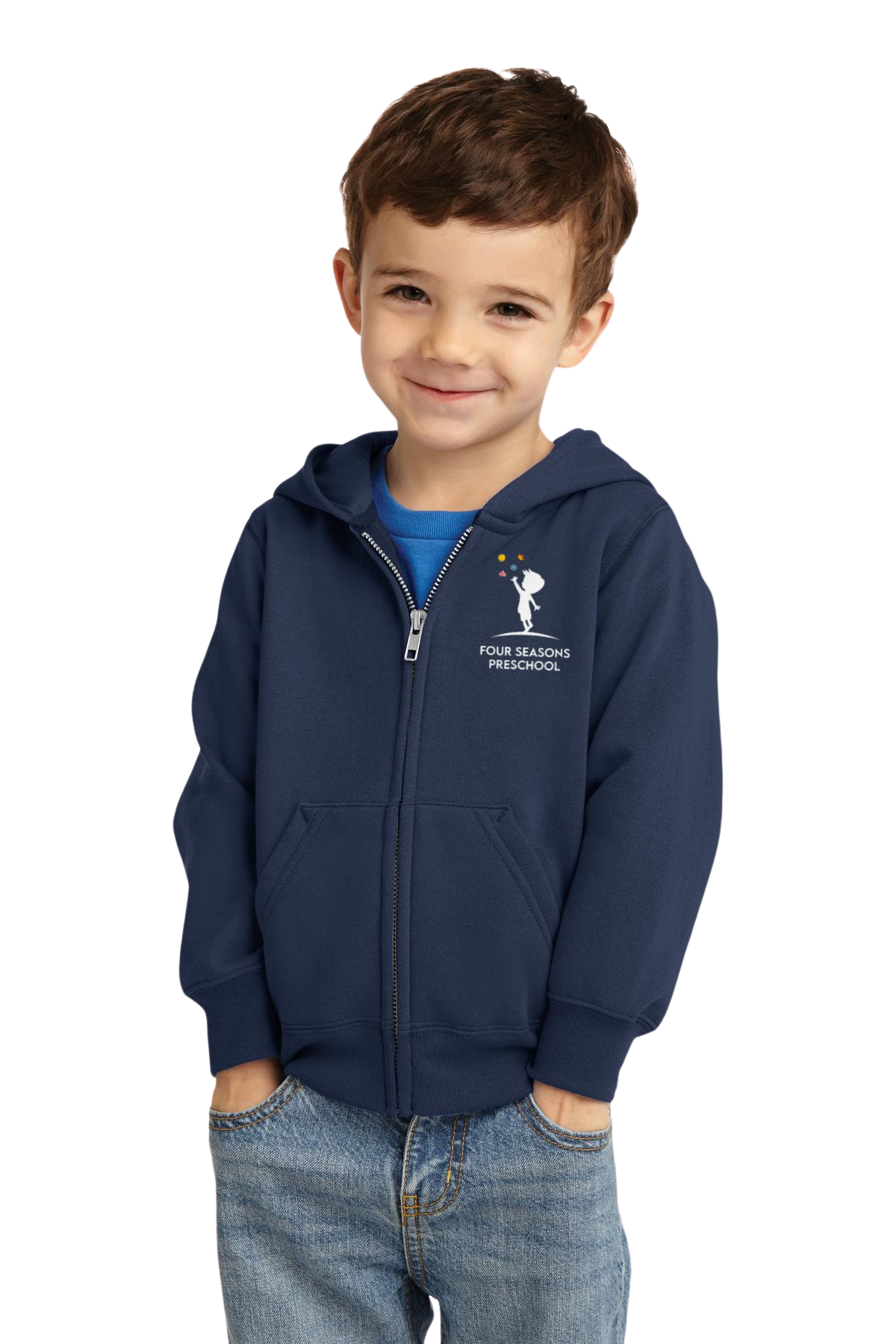 Zip Up Hooded Sweatshirt