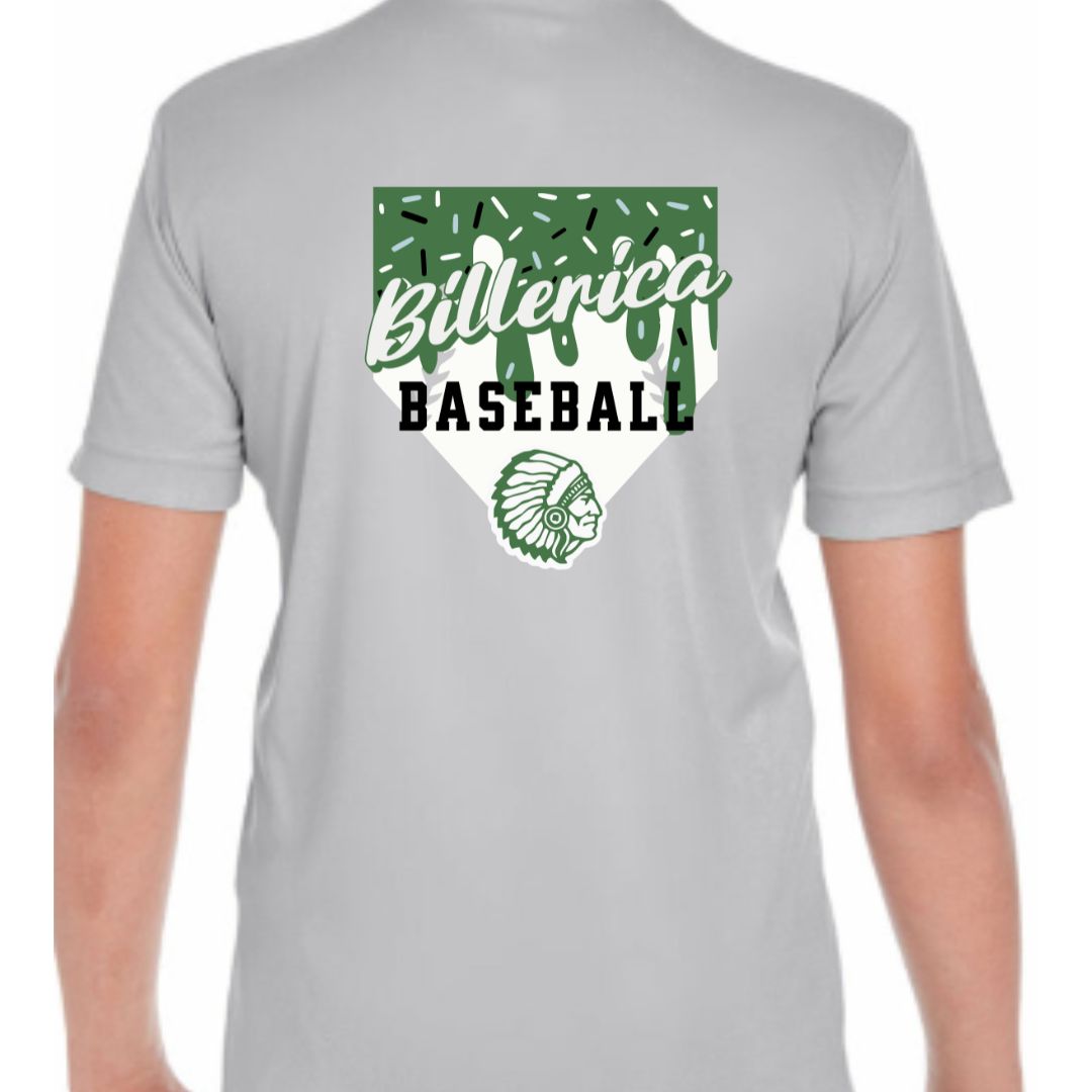 Billerica Baseball Drip Performance Tee