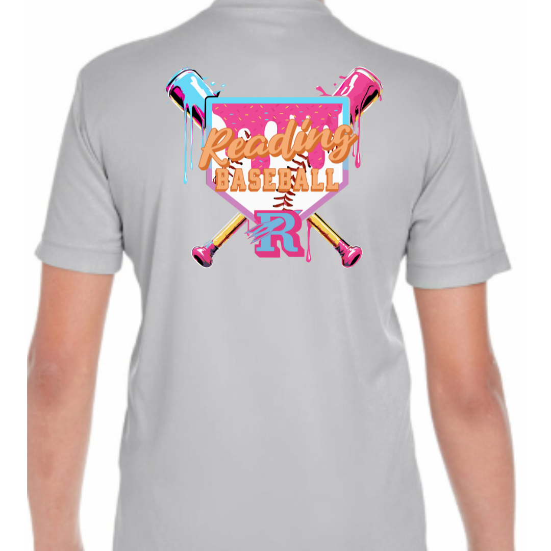 Reading Baseball Drip Performance Tee