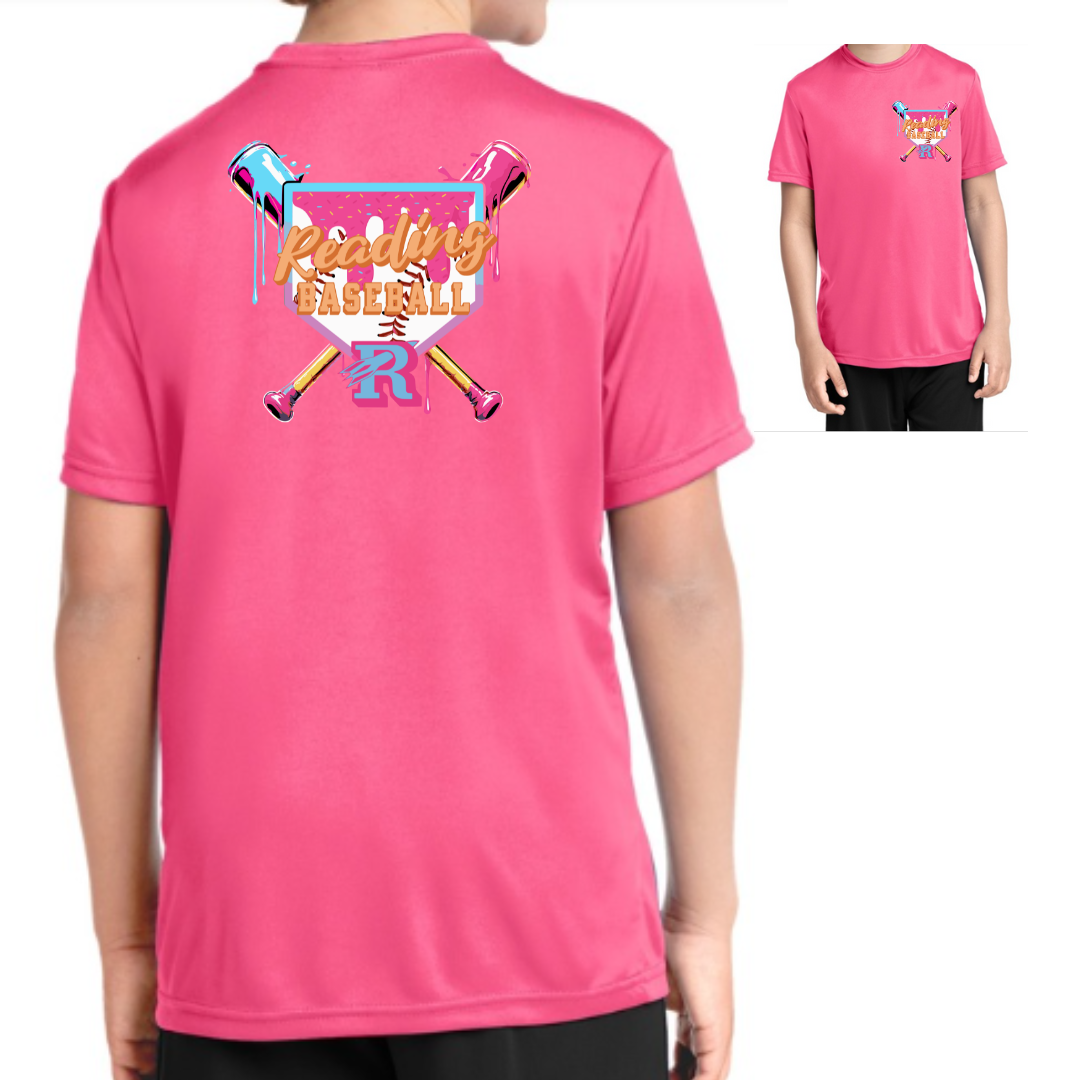 Reading Baseball Drip Performance Tee