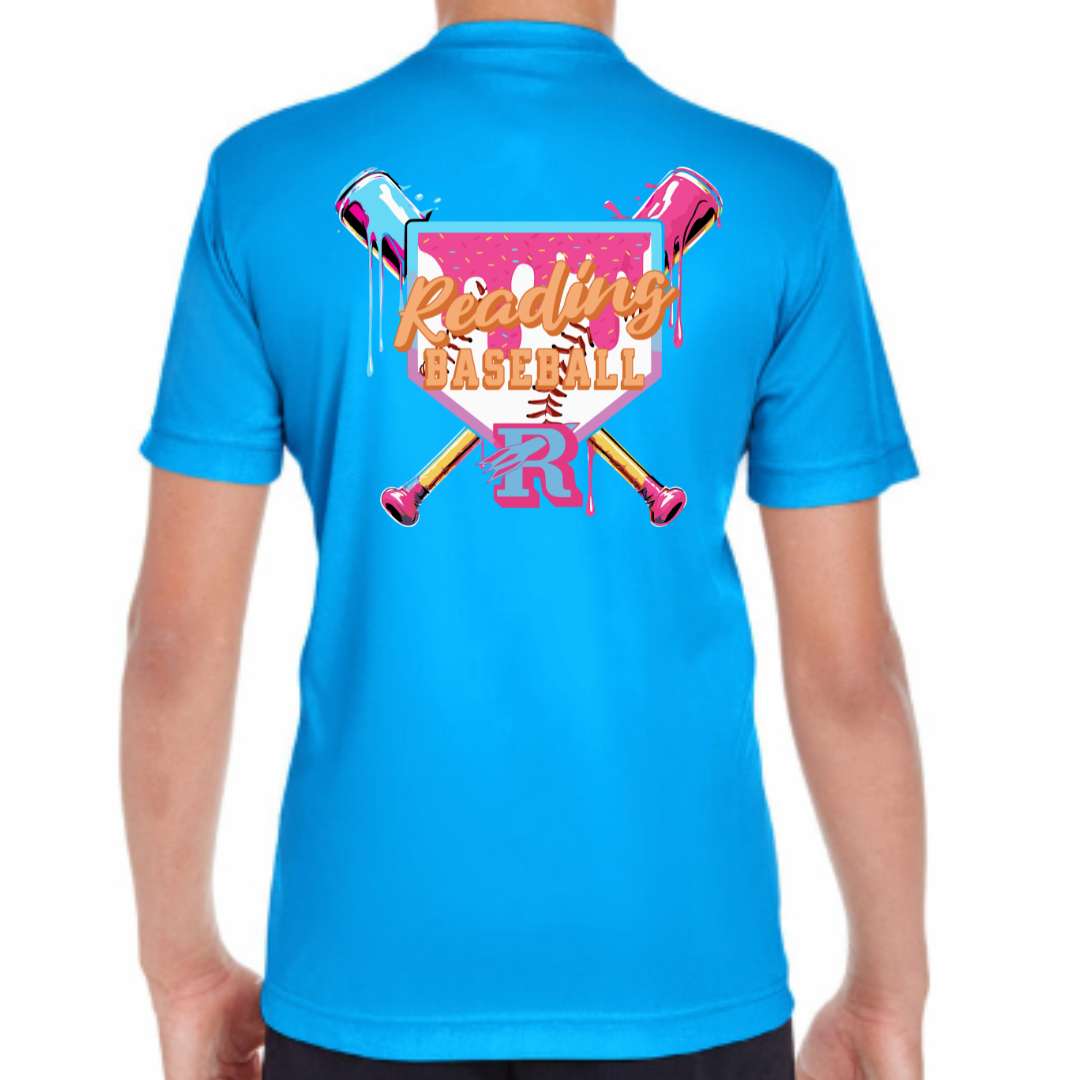 Reading Baseball Drip Performance Tee