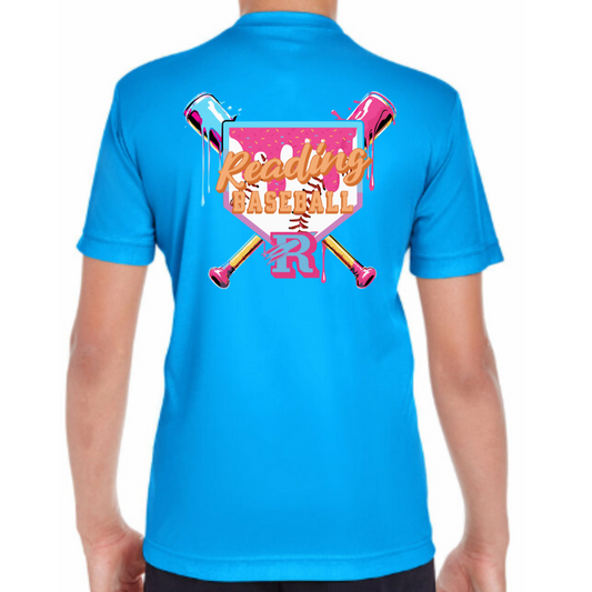 Reading Baseball Drip Performance Tee
