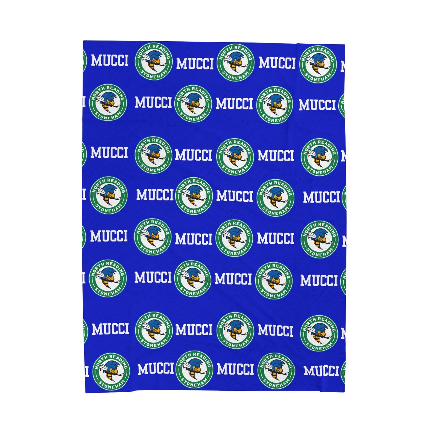 Custom North Reading Stoneham Hockey Blanket