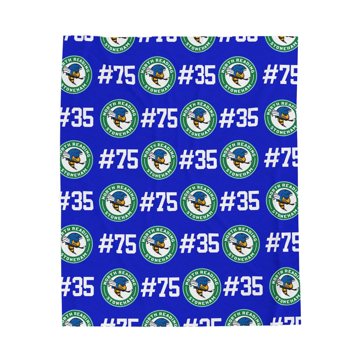 Custom North Reading Stoneham Hockey Blanket