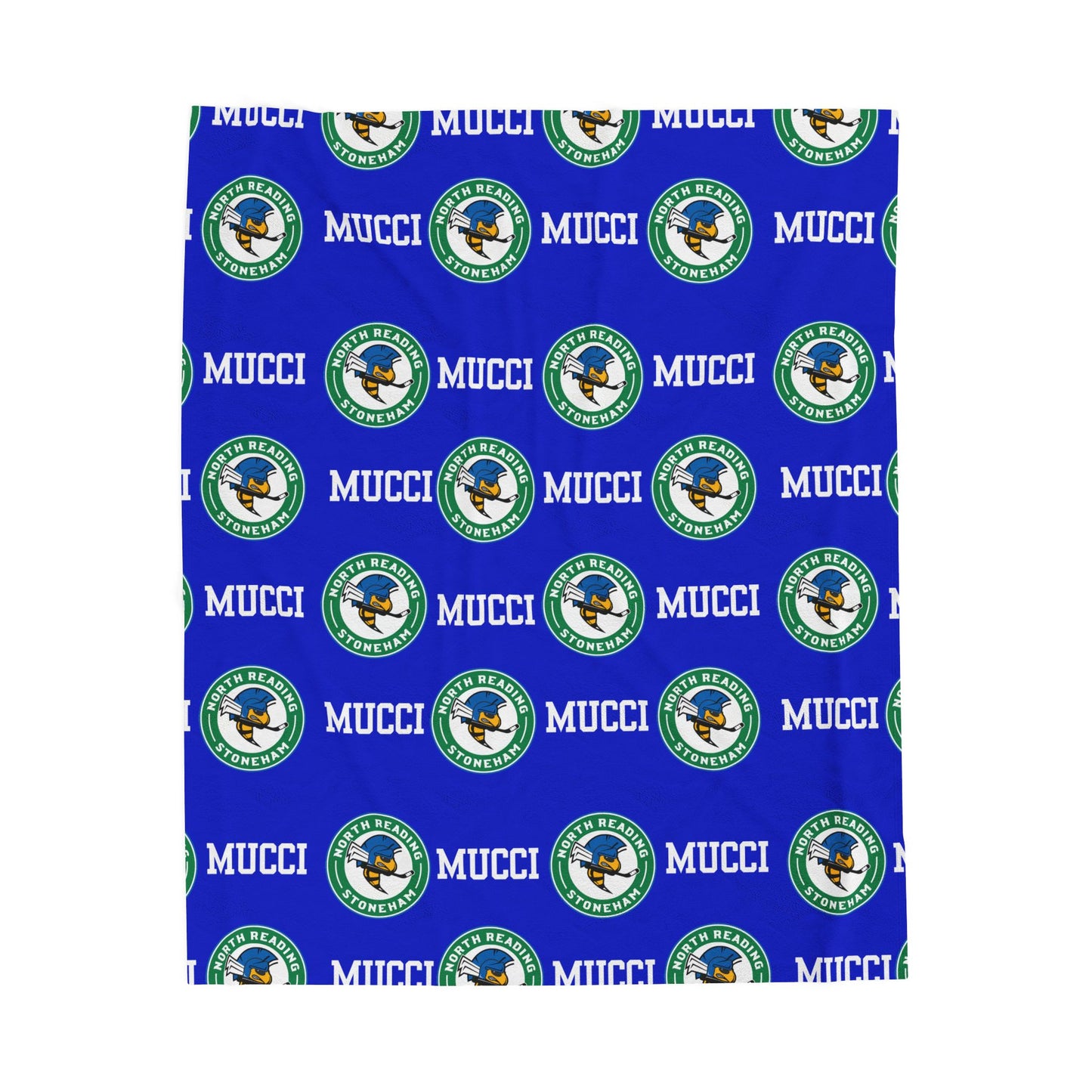 Custom North Reading Stoneham Hockey Blanket