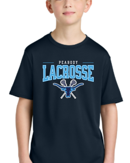Peabody Lacrosse Performance Blend Tee