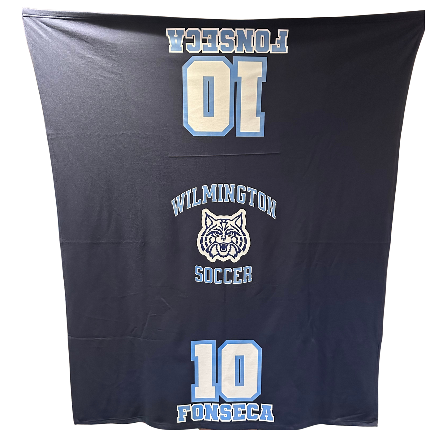 Personalized Player Sweatshirt Blanket