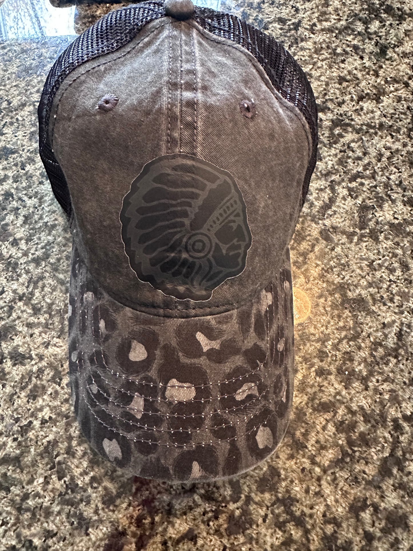 Billerica Black Leopard Hat