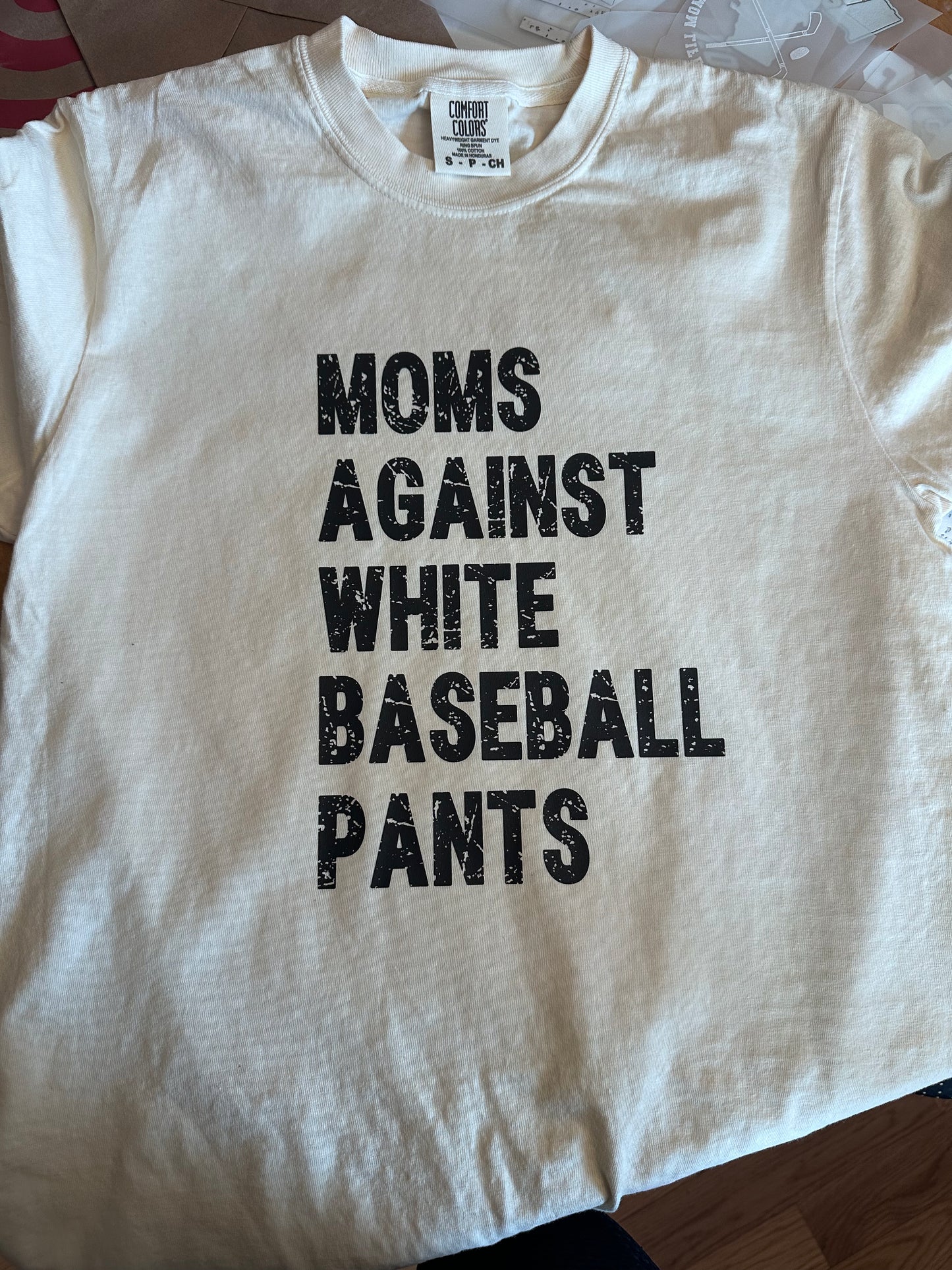 Moms Against White Baseball Pants