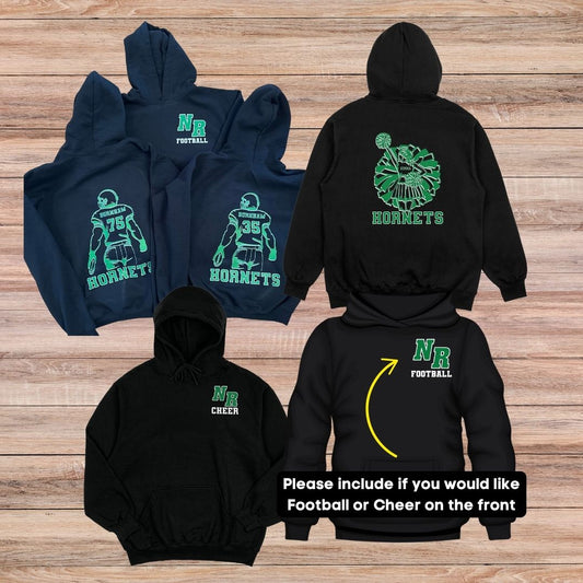 North Reading Football and Cheer Hoodie