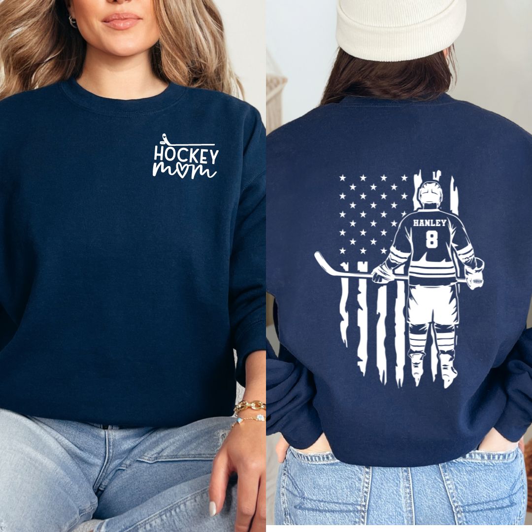 Hockey Mom Crewneck Sweatshirt