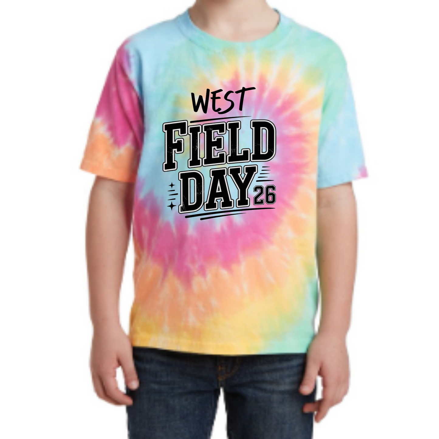 Tie Dye Field Day Cotton Tee