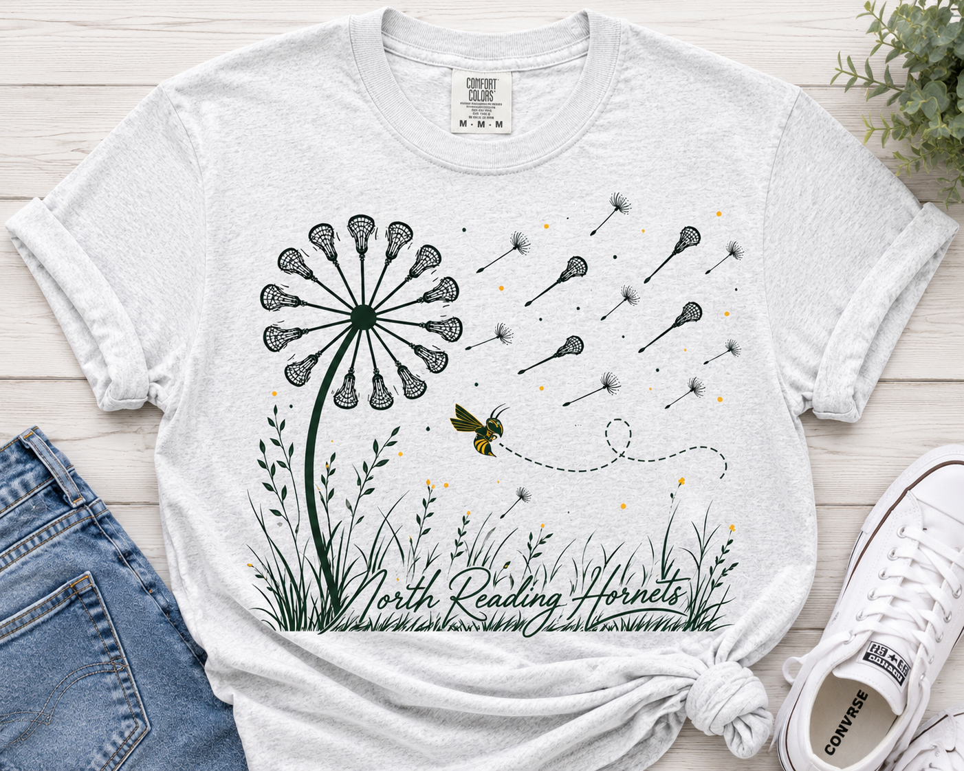 North Reading Lacrosse Dandelion Tee
