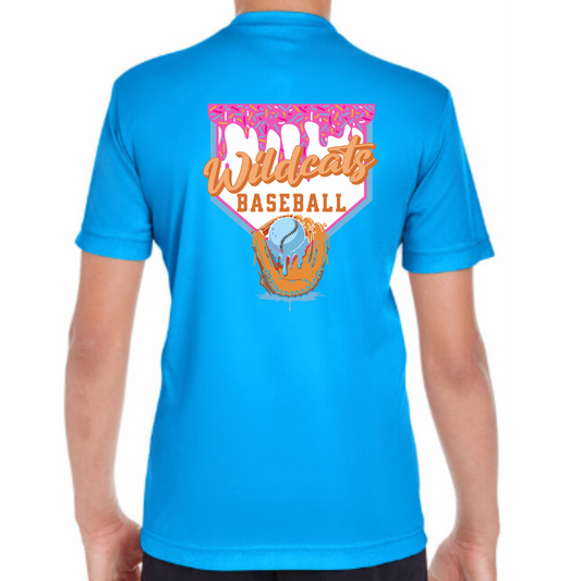 Wilmington Baseball Drip Performance Tee