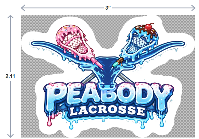 Peabody Lacrosse Stickers