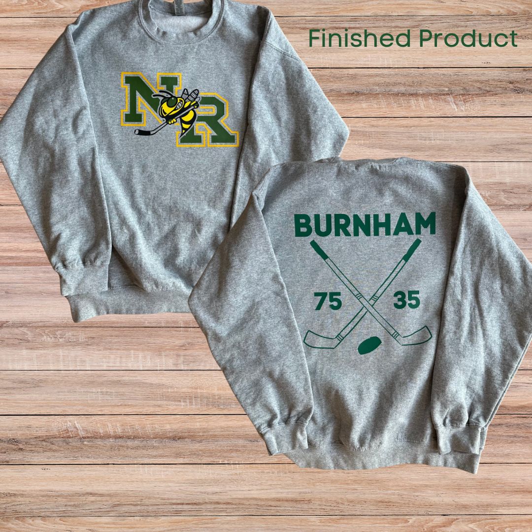 Custom Hockey Crewneck Sweatshirt