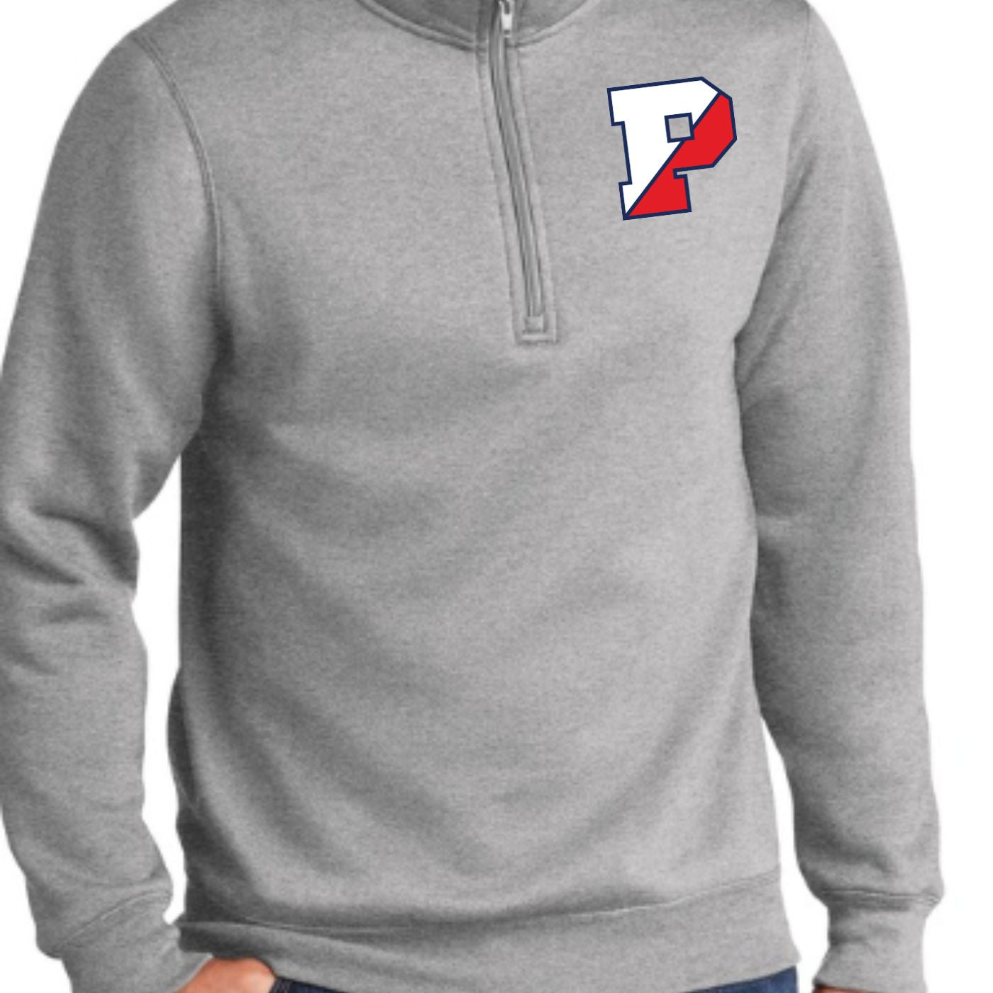 Peabody West Half Zip Pocket Logo