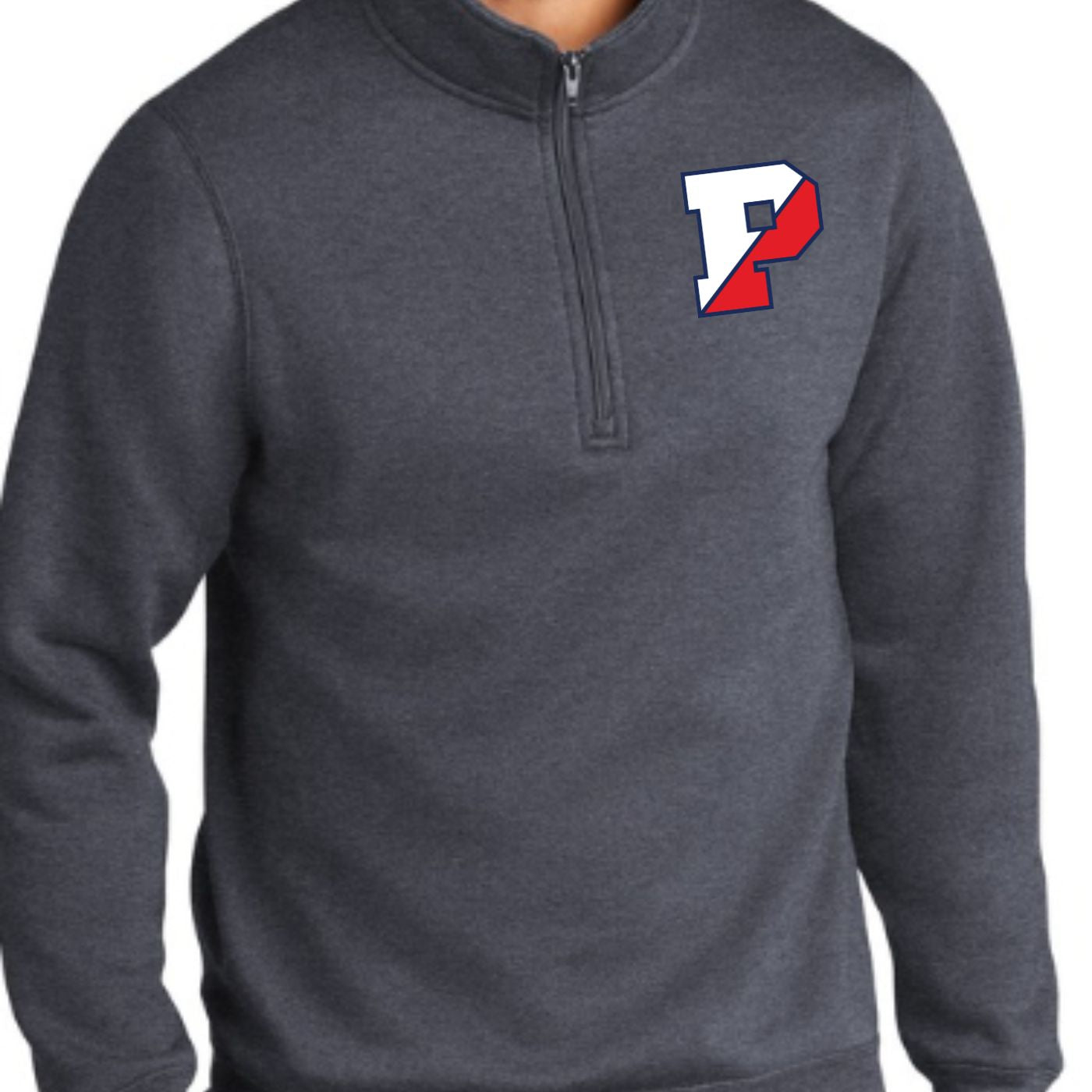 Peabody West Half Zip Pocket Logo