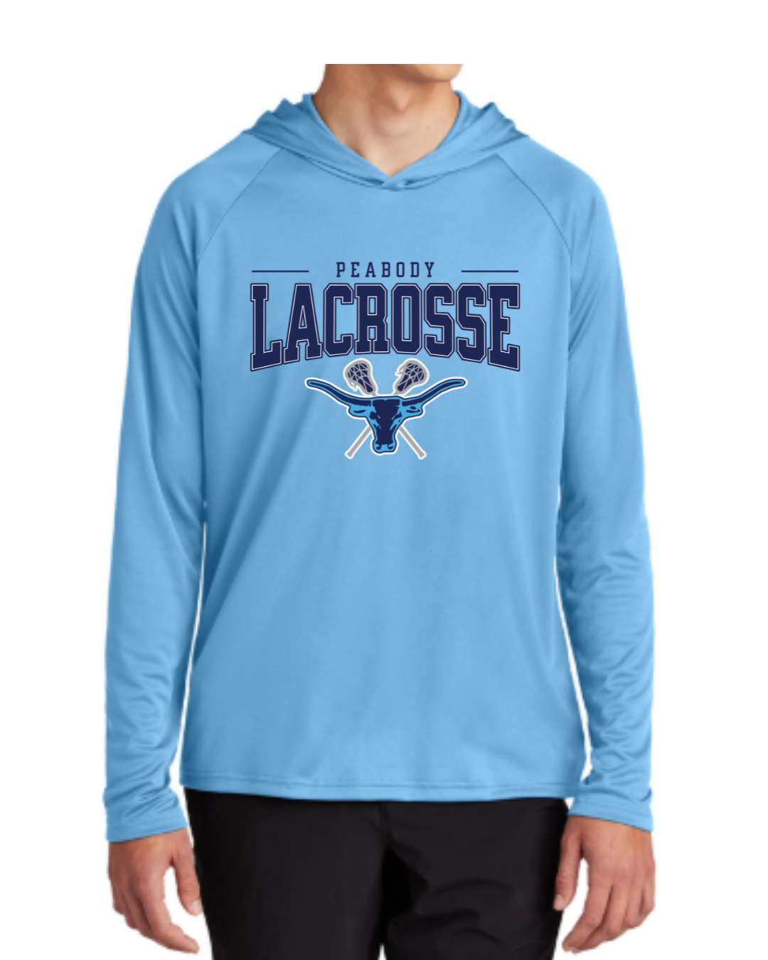 Peabody Lacrosse Performance Blend Hooded Tee