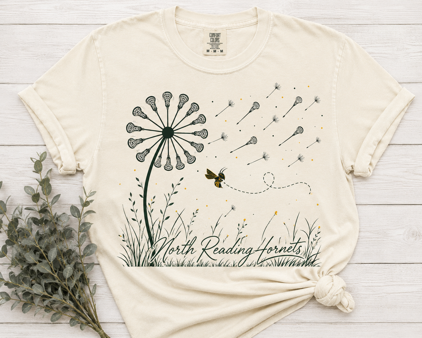 North Reading Lacrosse Dandelion Tee