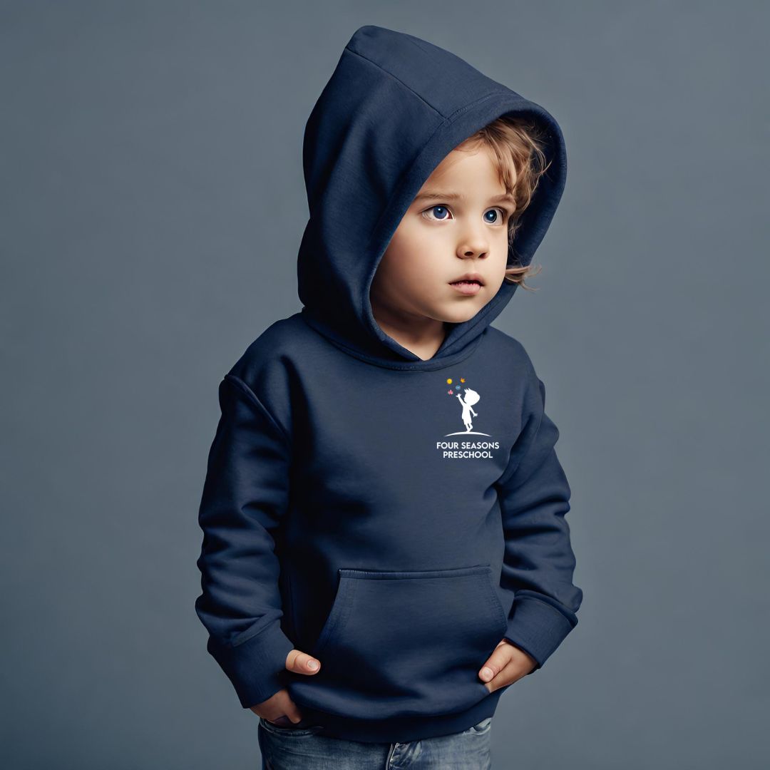 Personalized Hooded Sweatshirt- Pocket Logo