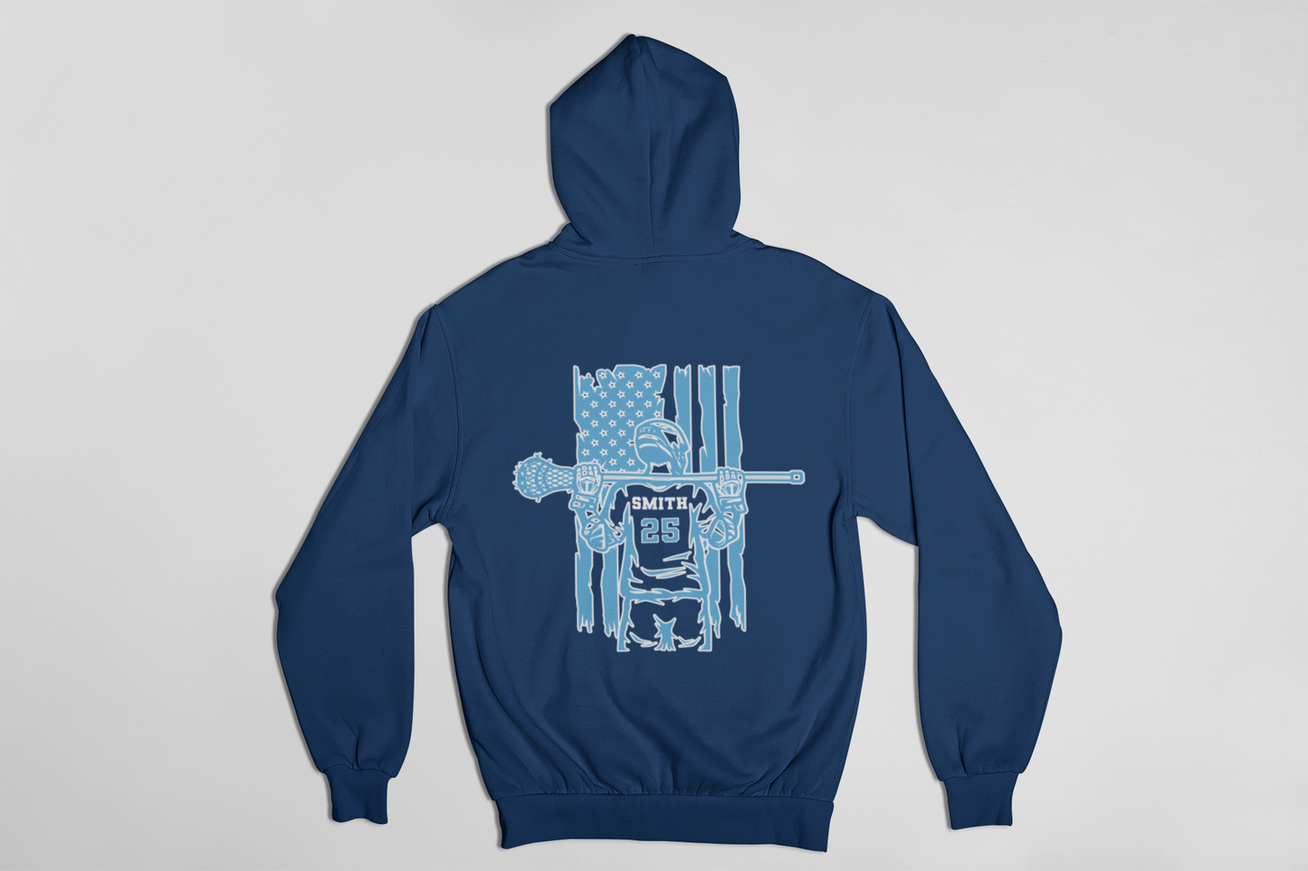 Peabody Lacrosse Flag Player Hoodie